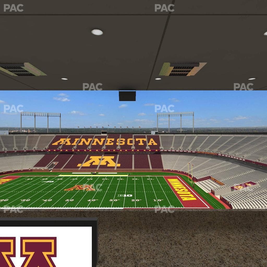 Huntington Bank Stadium - Section Loge Box 11 Upper Seat View