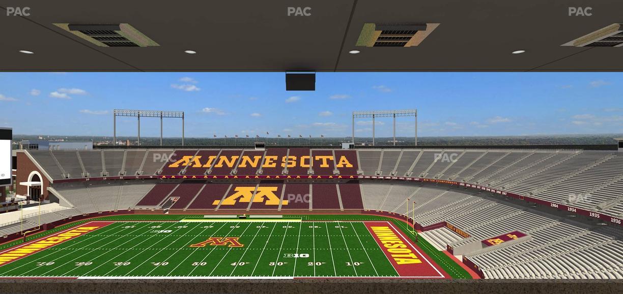 Huntington Bank Stadium - Section Loge Box 11 Upper Seat View