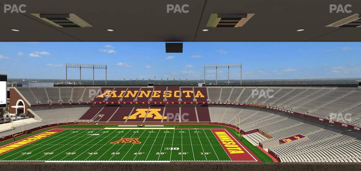 Huntington Bank Stadium - Section Loge Box 11 Upper Seat View