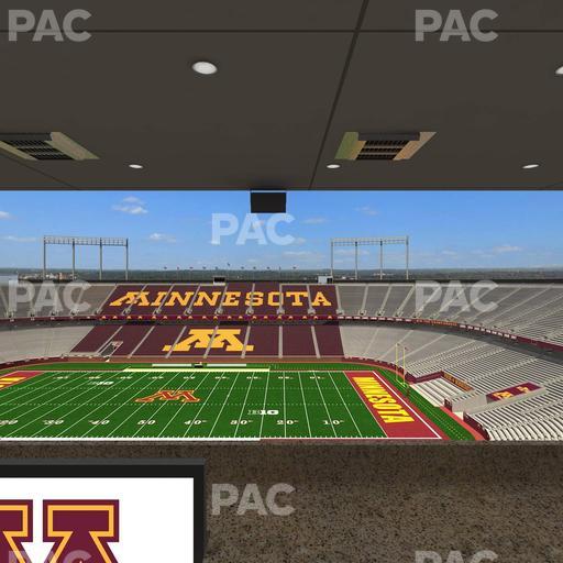 Huntington Bank Stadium - Section Loge Box 11 Upper Seat View