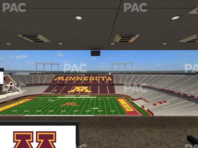 Huntington Bank Stadium - Section Loge Box 11 Upper Seat View