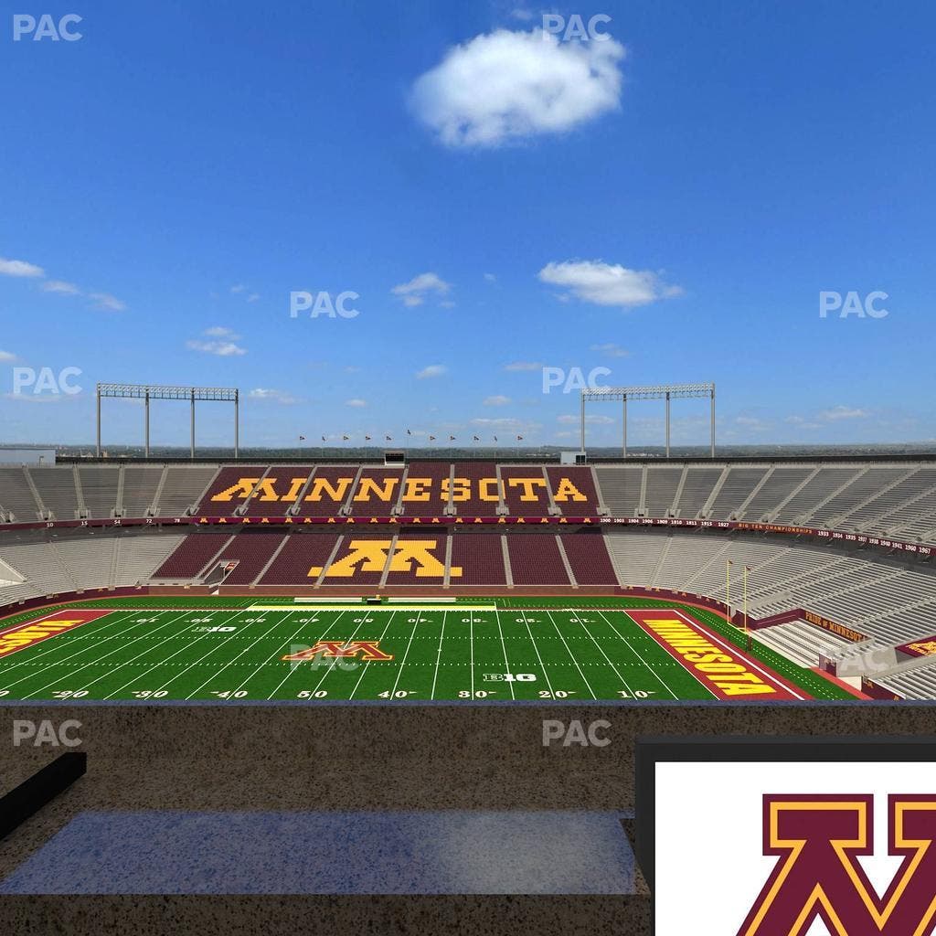Huntington Bank Stadium - Section Loge Box 12 Lower Seat View