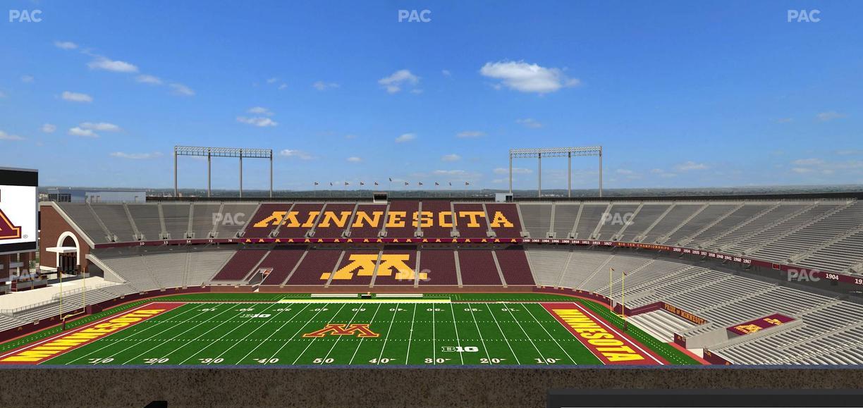 Huntington Bank Stadium - Section Loge Box 12 Lower Seat View