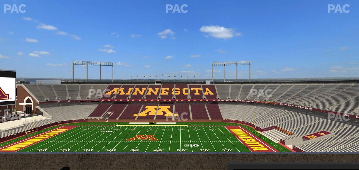 Huntington Bank Stadium - Section Loge Box 12 Lower Seat View