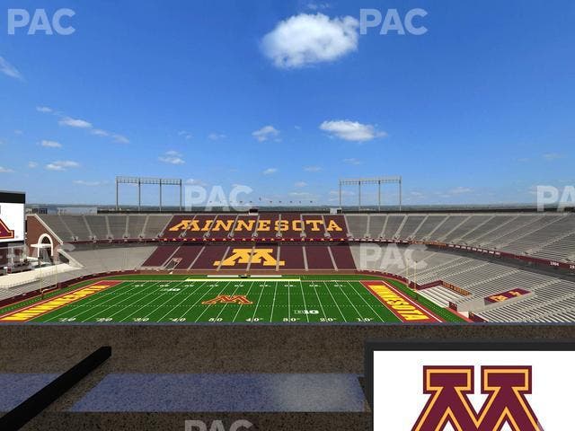 Huntington Bank Stadium - Section Loge Box 12 Lower Seat View