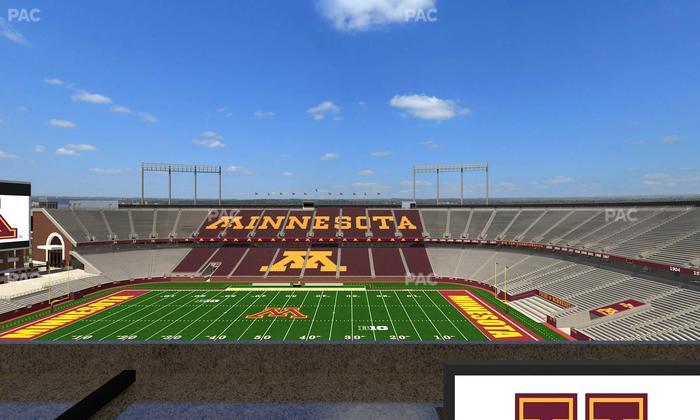 Huntington Bank Stadium - Section Loge Box 12 Lower Seat View