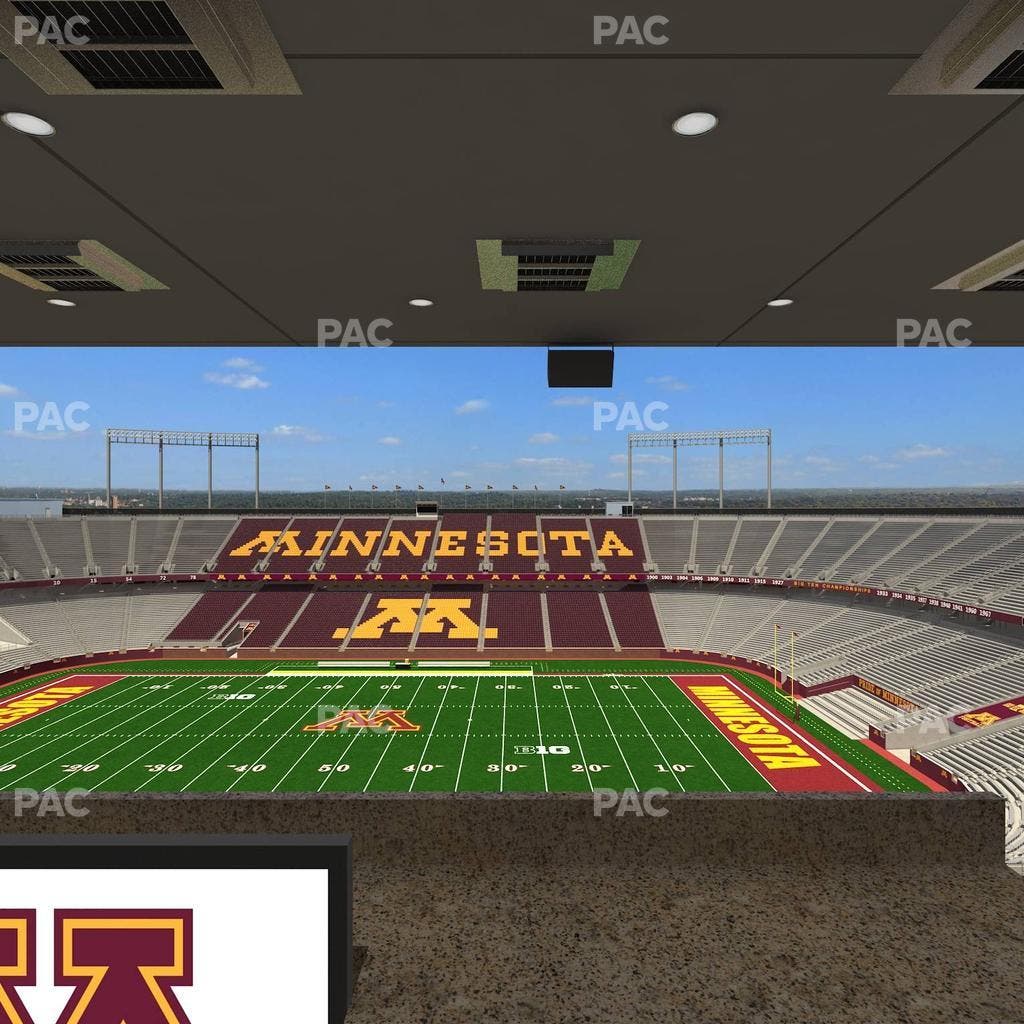 Huntington Bank Stadium - Section Loge Box 12 Upper Seat View