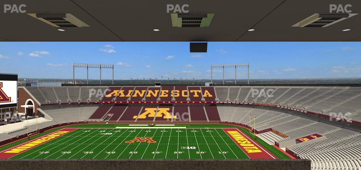 Huntington Bank Stadium - Section Loge Box 12 Upper Seat View