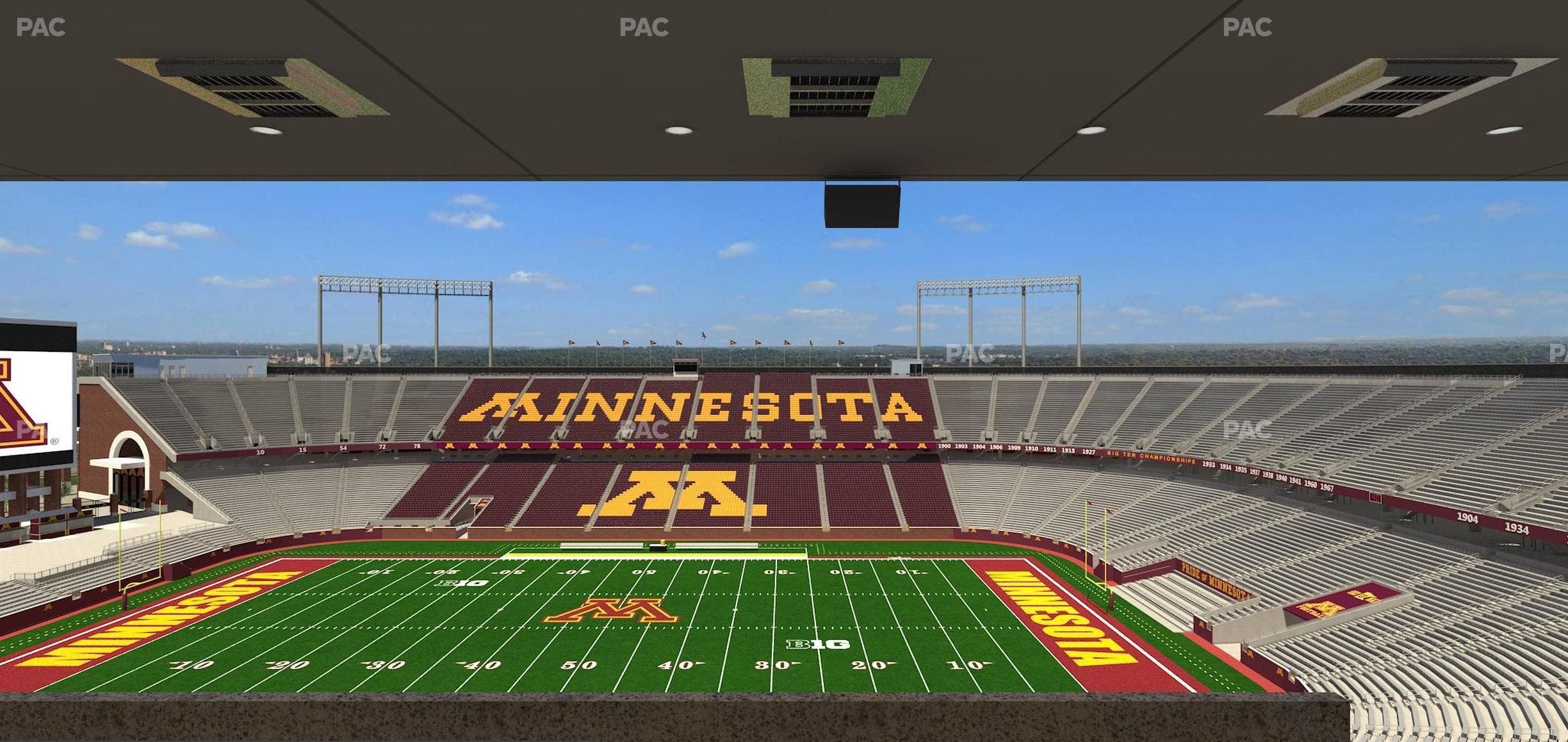 Huntington Bank Stadium - Section Loge Box 12 Upper Seat View