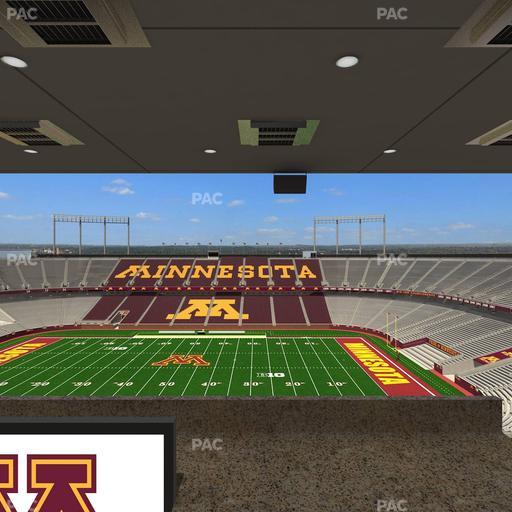 Huntington Bank Stadium - Section Loge Box 12 Upper Seat View