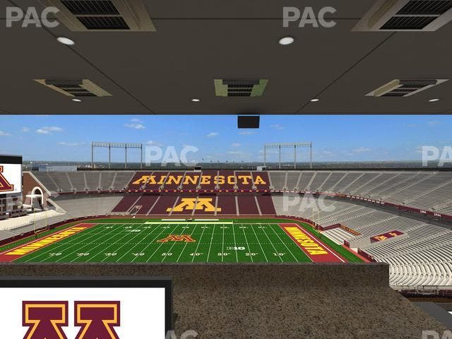 Huntington Bank Stadium - Section Loge Box 12 Upper Seat View