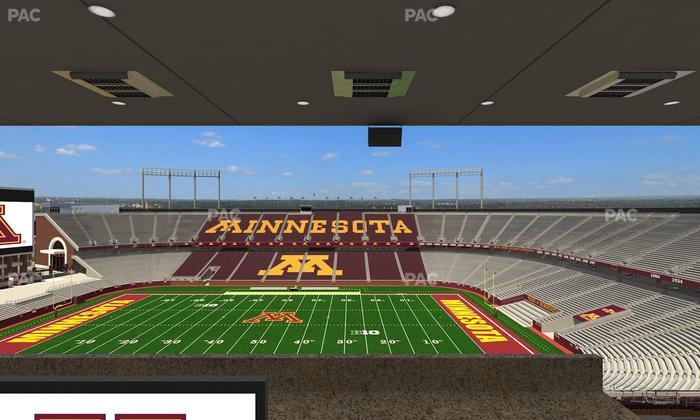 Huntington Bank Stadium - Section Loge Box 12 Upper Seat View