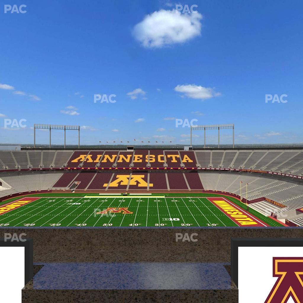 Huntington Bank Stadium - Section Loge Box 13 Lower Seat View