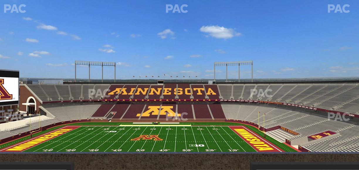 Huntington Bank Stadium - Section Loge Box 13 Lower Seat View