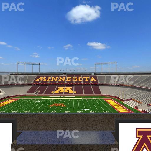 Huntington Bank Stadium - Section Loge Box 13 Lower Seat View