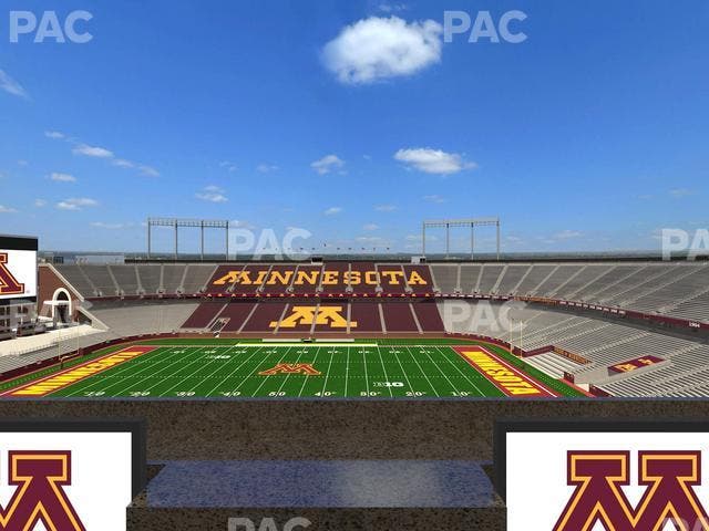 Huntington Bank Stadium - Section Loge Box 13 Lower Seat View