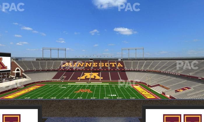 Huntington Bank Stadium - Section Loge Box 13 Lower Seat View