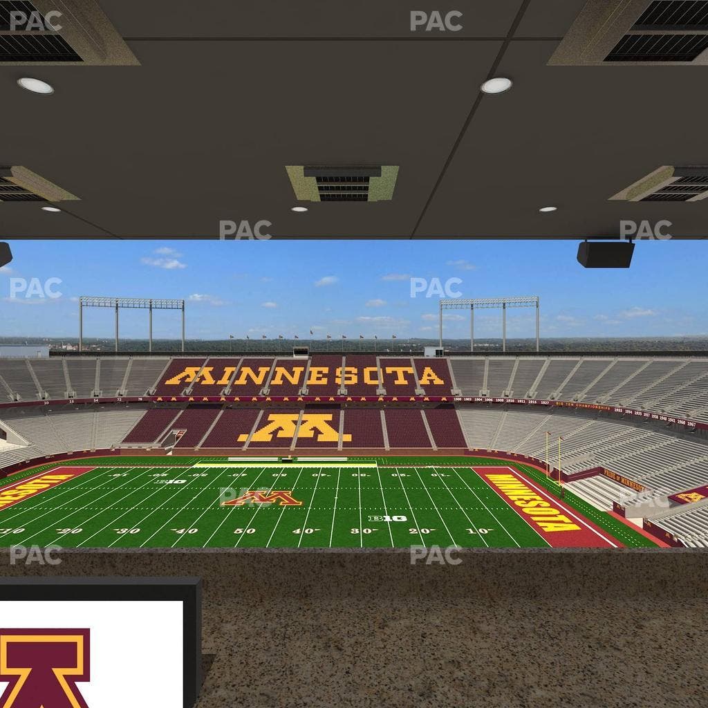 Huntington Bank Stadium - Section Loge Box 13 Upper Seat View