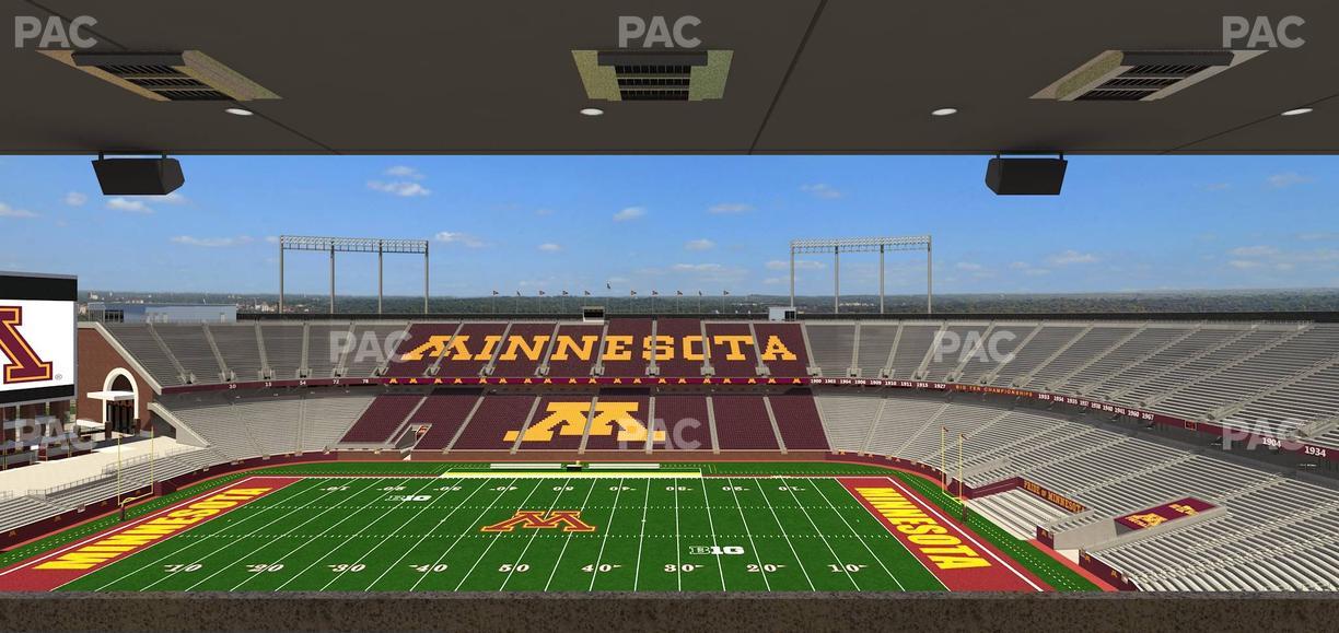 Huntington Bank Stadium - Section Loge Box 13 Upper Seat View