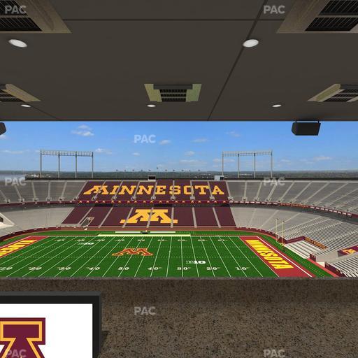 Huntington Bank Stadium - Section Loge Box 13 Upper Seat View