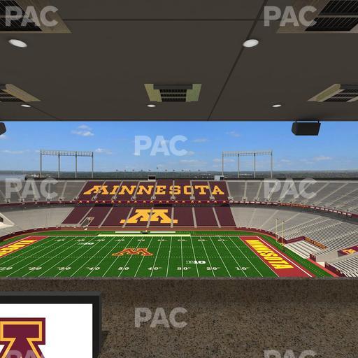 Huntington Bank Stadium - Section Loge Box 13 Upper Seat View