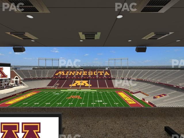 Huntington Bank Stadium - Section Loge Box 13 Upper Seat View