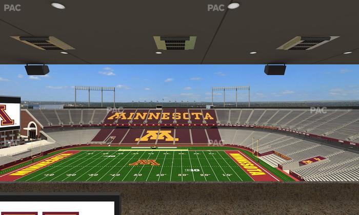 Huntington Bank Stadium - Section Loge Box 13 Upper Seat View