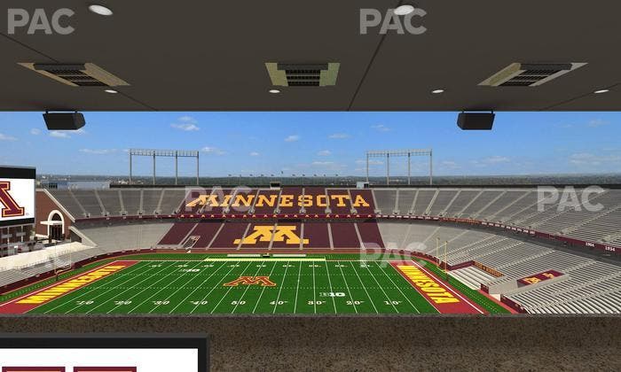 Huntington Bank Stadium - Section Loge Box 13 Upper Seat View