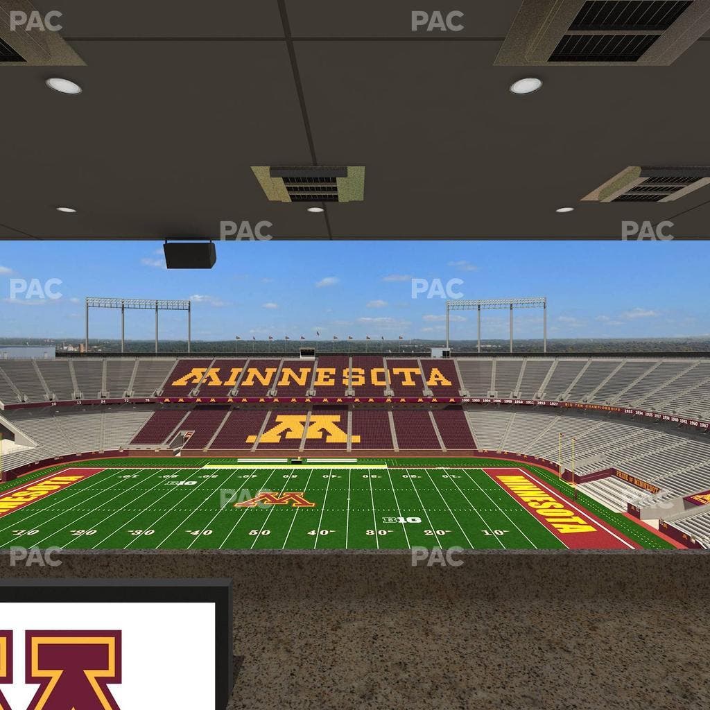 Huntington Bank Stadium - Section Loge Box 14 Upper Seat View