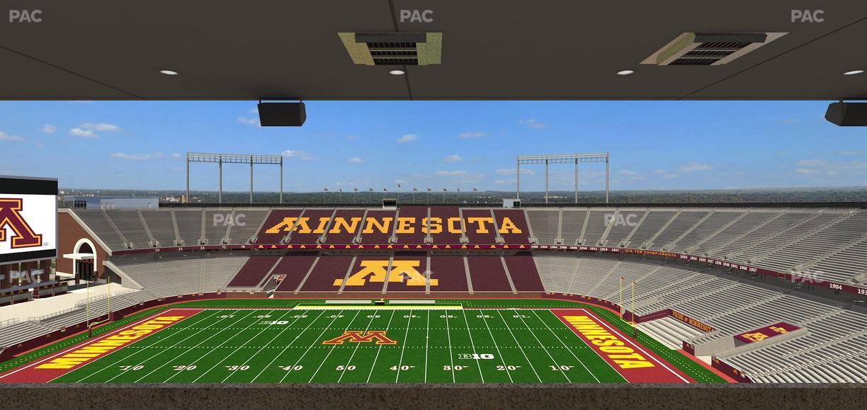 Huntington Bank Stadium - Section Loge Box 14 Upper Seat View