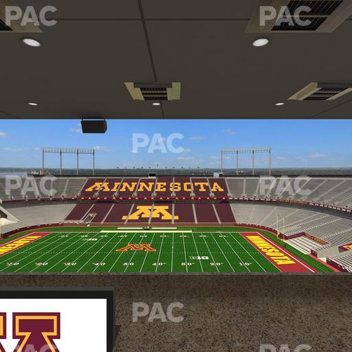 Huntington Bank Stadium - Section Loge Box 14 Upper Seat View