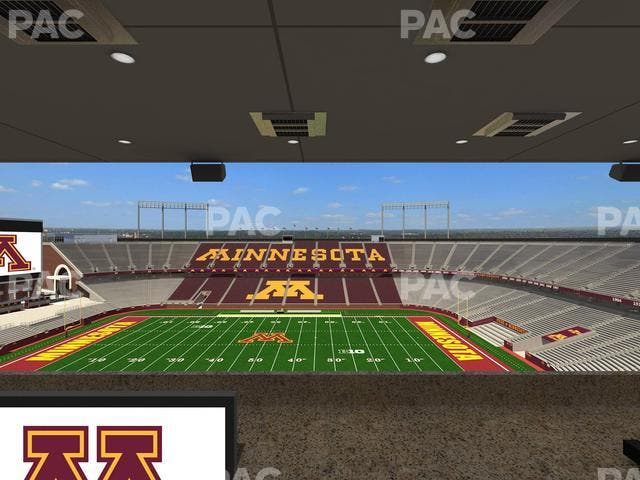 Huntington Bank Stadium - Section Loge Box 14 Upper Seat View