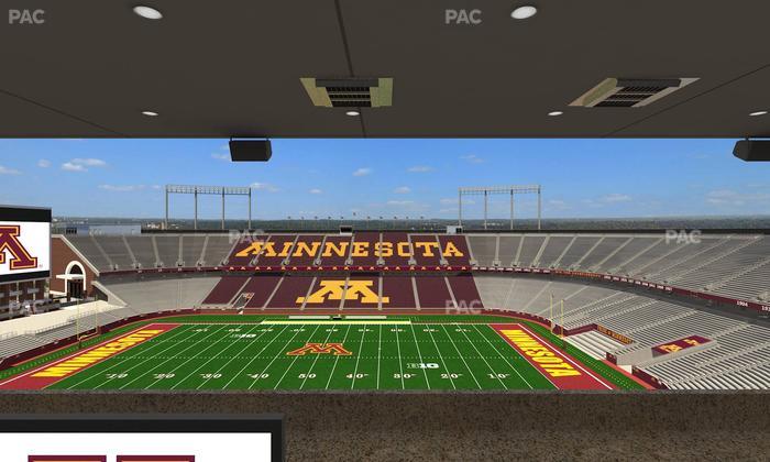 Huntington Bank Stadium - Section Loge Box 14 Upper Seat View