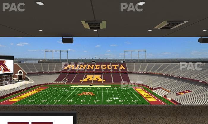 Huntington Bank Stadium - Section Loge Box 14 Upper Seat View