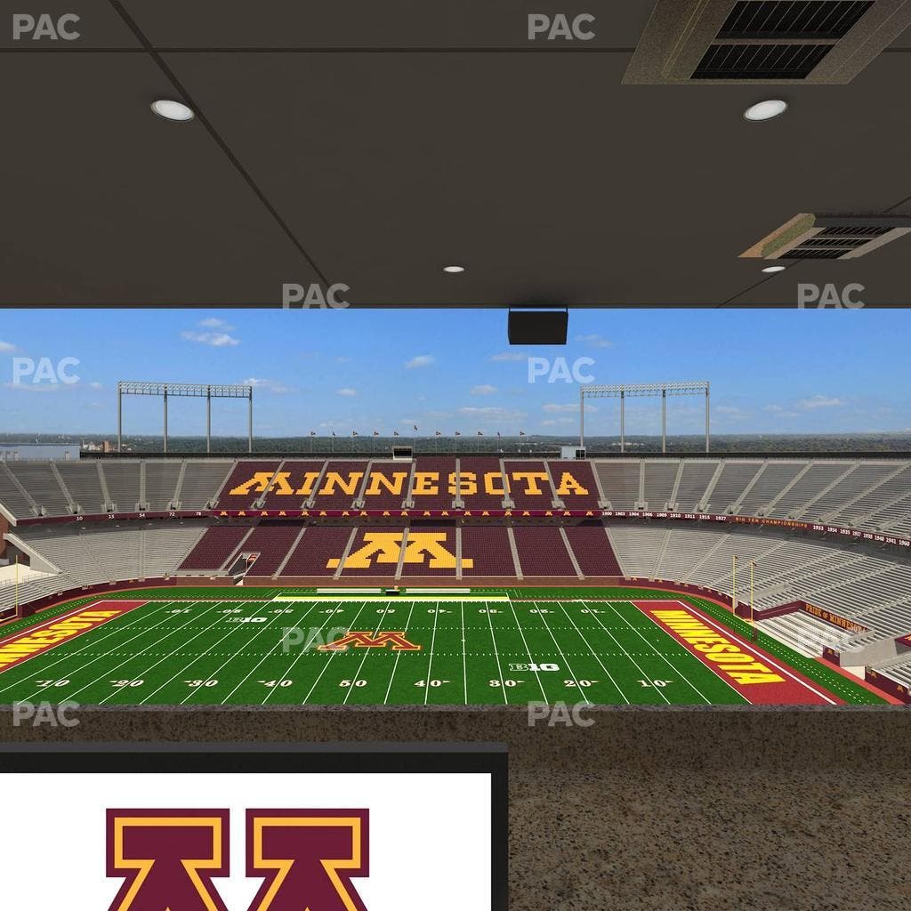 Huntington Bank Stadium - Section Loge Box 15 Upper Seat View