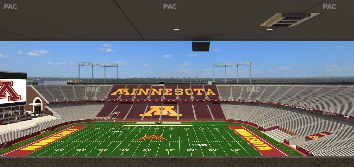 Huntington Bank Stadium - Section Loge Box 15 Upper Seat View