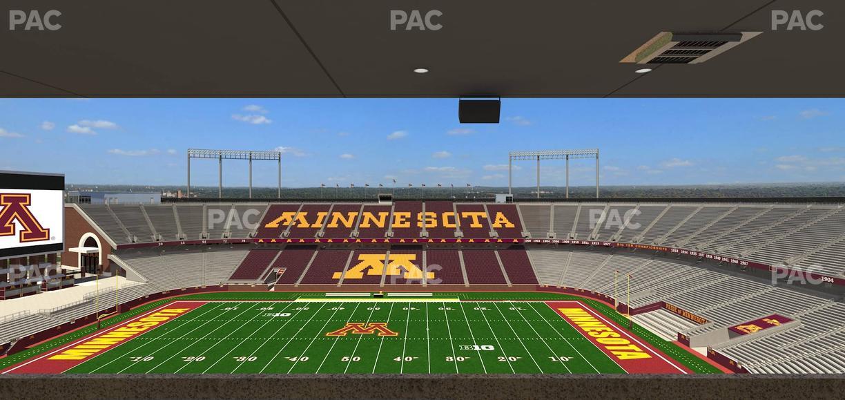 Huntington Bank Stadium - Section Loge Box 15 Upper Seat View