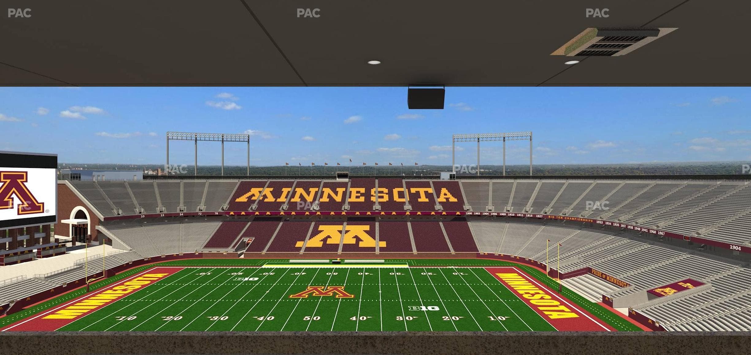 Huntington Bank Stadium - Section Loge Box 15 Upper Seat View