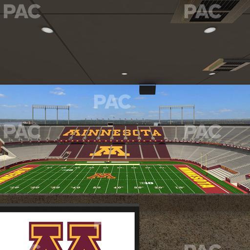 Huntington Bank Stadium - Section Loge Box 15 Upper Seat View