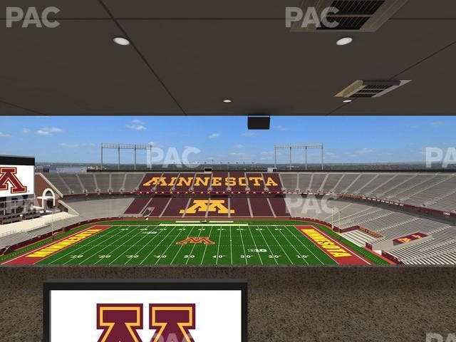 Huntington Bank Stadium - Section Loge Box 15 Upper Seat View