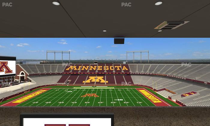 Huntington Bank Stadium - Section Loge Box 15 Upper Seat View