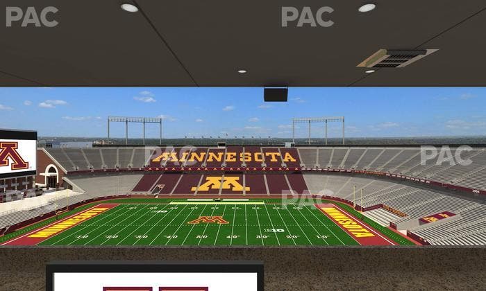 Huntington Bank Stadium - Section Loge Box 15 Upper Seat View