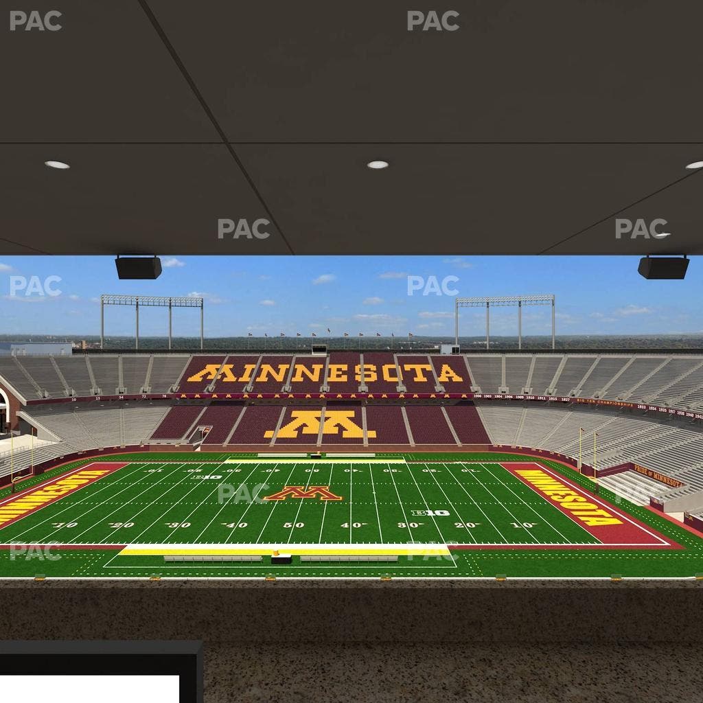 Huntington Bank Stadium - Section Loge Box 16 Upper Seat View