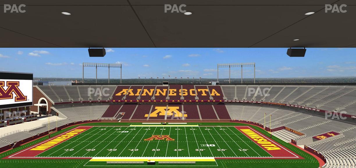 Huntington Bank Stadium - Section Loge Box 16 Upper Seat View