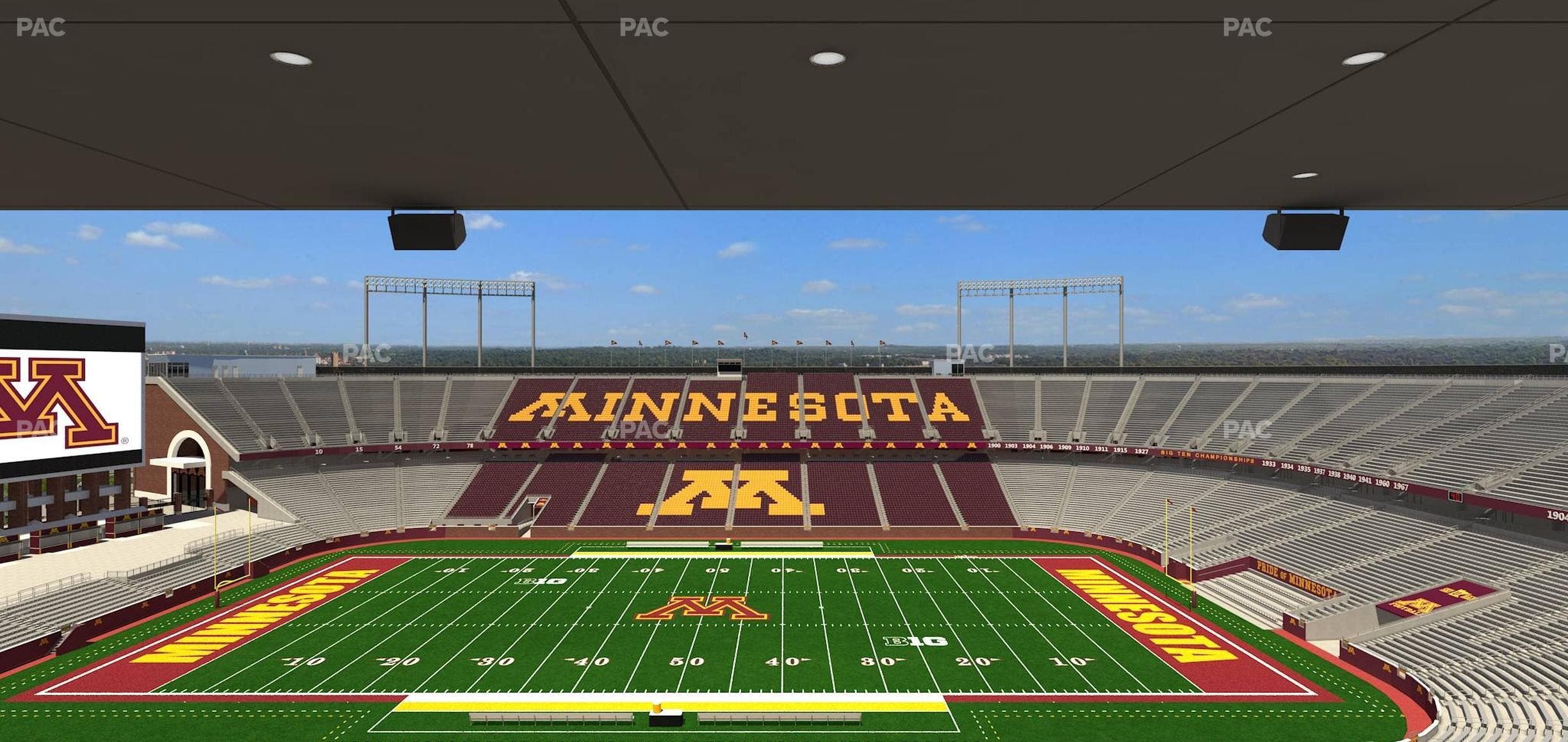 Huntington Bank Stadium - Section Loge Box 16 Upper Seat View
