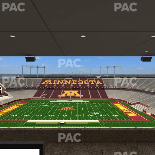 Huntington Bank Stadium - Section Loge Box 16 Upper Seat View