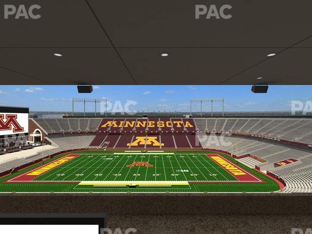 Huntington Bank Stadium - Section Loge Box 16 Upper Seat View