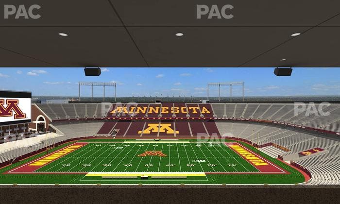 Huntington Bank Stadium - Section Loge Box 16 Upper Seat View