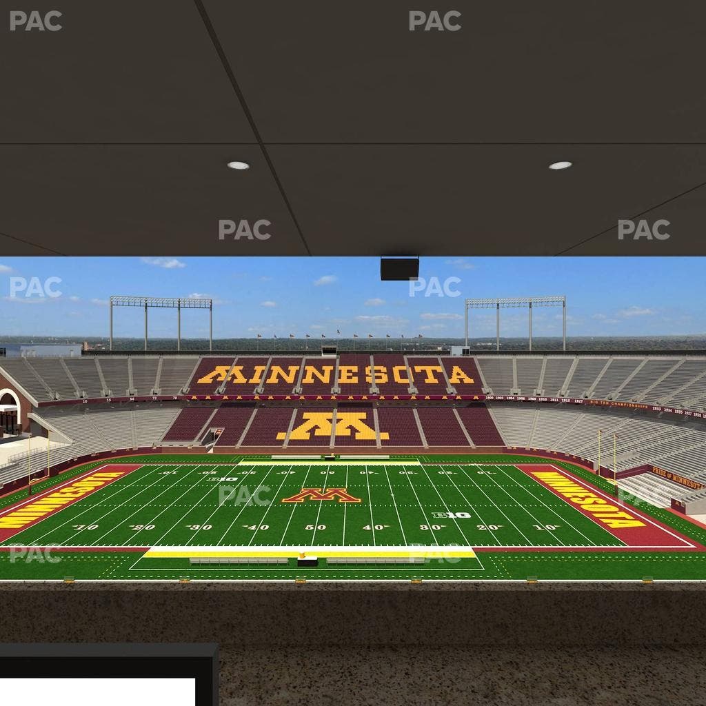 Huntington Bank Stadium - Section Loge Box 17 Upper Seat View