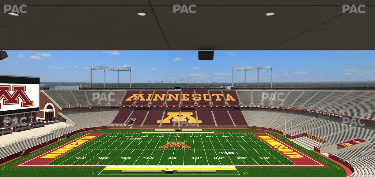 Huntington Bank Stadium - Section Loge Box 17 Upper Seat View